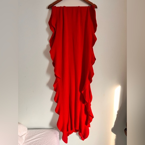 Glorious Red Holt Renfrew Merino Shawl - Picture 1 of 5